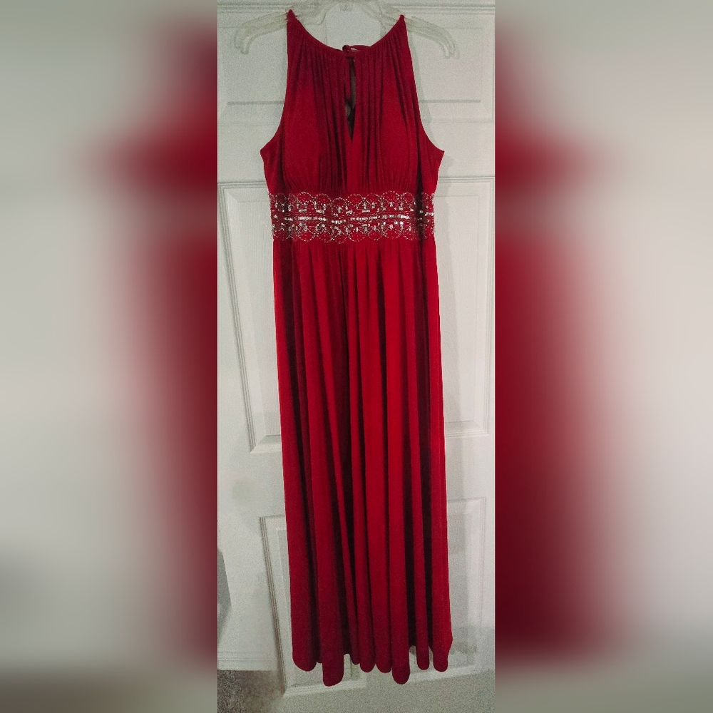 Elegant Red Evening Gown